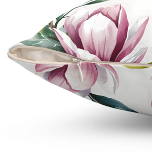 Vibrant Floral Spun Polyester Pillow Magnolia - Dipaliz - Throw Pillows