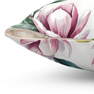 Vibrant Floral Spun Polyester Pillow Magnolia - Dipaliz - Throw Pillows