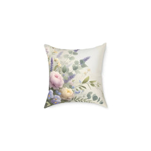 Floral Square Pillow – Cozy Home Gift - Dipaliz - Throw Pillows