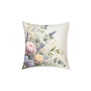 Floral Square Pillow – Cozy Home Gift - Dipaliz - Throw Pillows