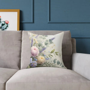Floral Square Pillow – Cozy Home Gift - Dipaliz - Throw Pillows