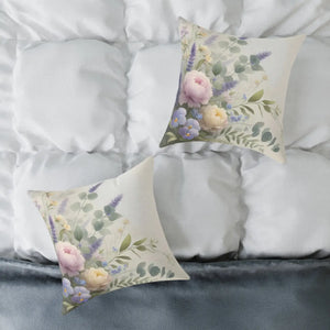 Floral Square Pillow – Cozy Home Gift - Dipaliz - Throw Pillows