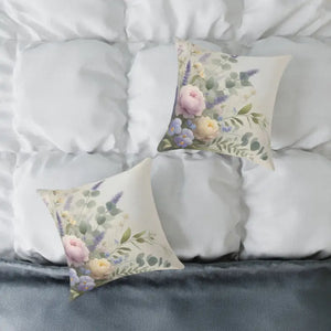 Floral Square Pillow - Cozy Modern Home Decor Gift - Dipaliz - Throw Pillows