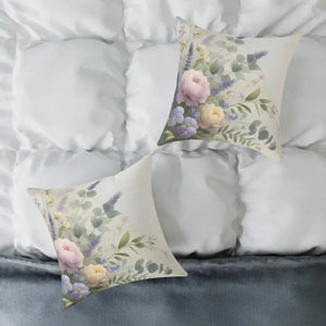 Floral Square Pillow - Cozy Modern Home Decor Gift - Dipaliz - Throw Pillows