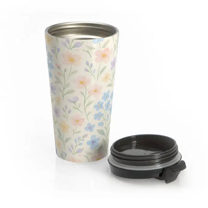 Premium Stainless Steel Travel Mug - Floral Botanical - Dipaliz - 15oz - Tumblers