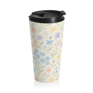 Premium Stainless Steel Travel Mug - Floral Botanical - Dipaliz - 15oz - Tumblers