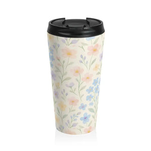 Premium Stainless Steel Travel Mug - Floral Botanical - Dipaliz - 15oz - Tumblers