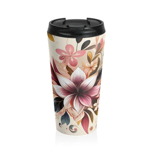 Bold Floral Stainless Steel Mug - Adventure Travel - Dipaliz - Thermoses