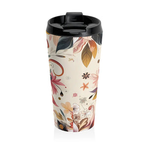Bold Floral Stainless Steel Mug - Adventure Travel - Dipaliz - Thermoses