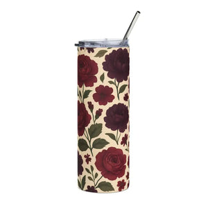 Stainless Steel Tumbler - Floral Design Cold Perfection - Dipaliz - Tumblers