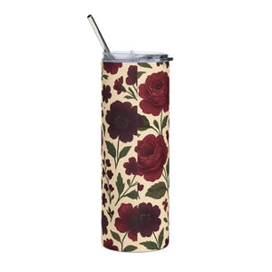 Stainless Steel Tumbler - Floral Design Cold Perfection - Dipaliz - Tumblers