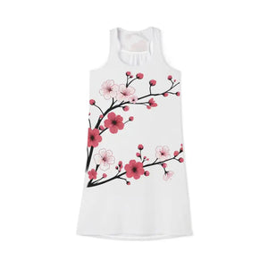 Floral Summer Racerback Elegant Casual Dress - Breezy Comfort - Dipaliz - Dresses