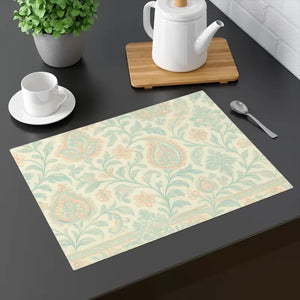 Floral Table Placemat - Premium Vintage Elegant Dining Decor - Dipaliz - 18’’ × 14’’ - Placemats