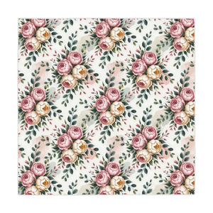 Peony Floral Tablecloth - Elegant Vibrant Design - Dipaliz - one Size / White - Tablecloths