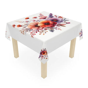 Elegant Spring Floral Tablecloth - Chic Dining Decor - Dipaliz - one Size / White - Tablecloths