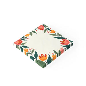Floral Themed Note Pads - Vibrant Hand Drawn Design - Dipaliz - Sticky Notes