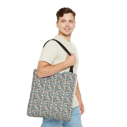 Floral Tote Bag for Beach Days and Town Outings - Bags