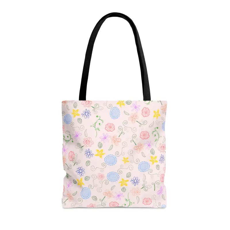 Pink Floral Tote Trio: Elevate your Style with Elegance - Bags