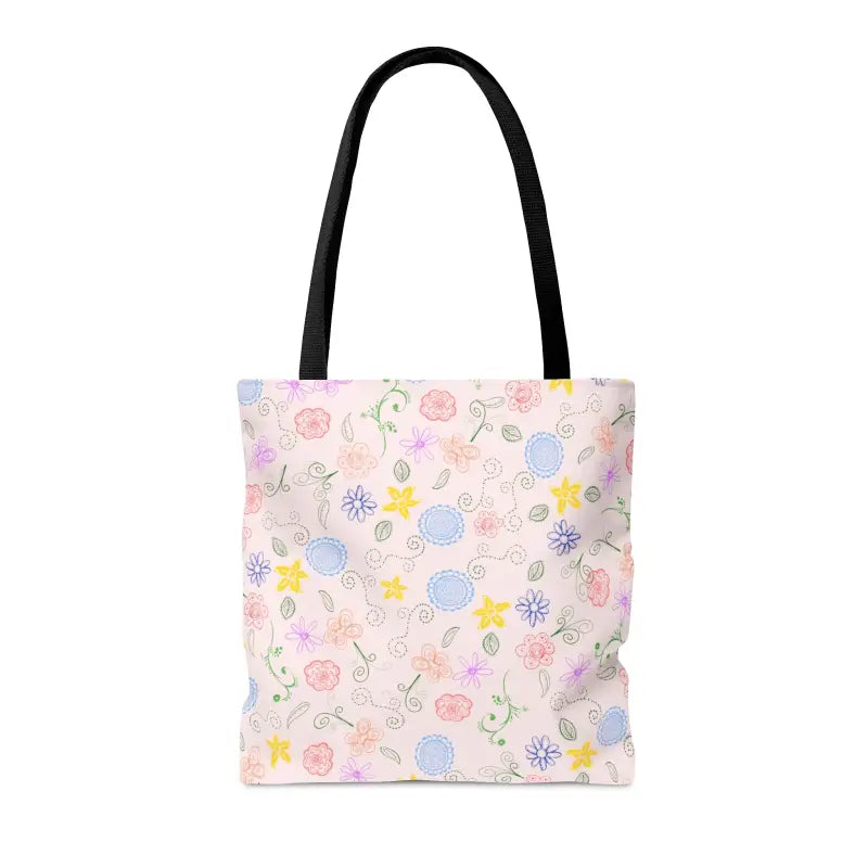 Pink Floral Tote Trio: Elevate your Style with Elegance - Bags