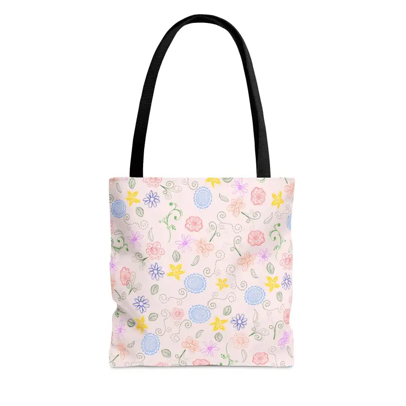 Pink Floral Tote Trio: Elevate your Style with Elegance - Bags