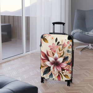 Vibrant Floral Travel Suitcase - Hard Shell Lightweight - Dipaliz - Suitcases