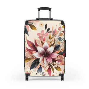 Floral Travel Suitcase - Vibrant Design Statement - Dipaliz - Large / Black - Suitcases
