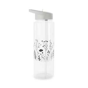 Vibrant Floral Tritan Water Bottle for Nature Lovers - Dipaliz - 25oz / Transparent - Bottles