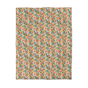 Floral Tulip Pattern Duvet Cover - Colorful Boho Bedding - Dipaliz - Twin / White - Covers