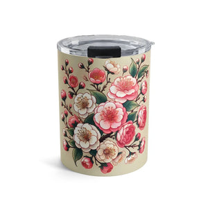 Floral Tumbler 10oz Insulated Drinkware - Dipaliz - Tumblers