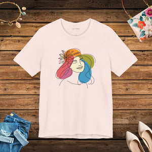 Timeless Unisex Jersey Tee - Airlume Combed Cotton - Dipaliz - Soft Pink / s - T-shirts