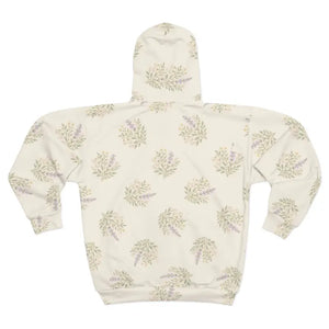 Floral Unisex Zip Cozy Jacket Spring Adventures - Dipaliz - Hoodies