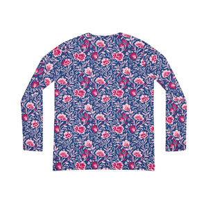 Stretch Botanical Print Long Sleeve Shirt - Garden Style - Dipaliz - T-shirts - Xs