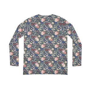 Vintage Rose V-neck Long Sleeve - Garden Romance - Dipaliz - T-shirts - Xs