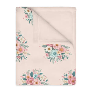 Floral Velveteen Microfiber Blanket - Cozy Home Decor Throw - Dipaliz - Blankets