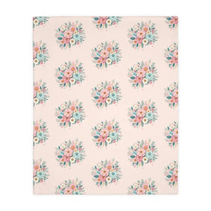 Floral Velveteen Microfiber Blanket - Cozy Home Decor Throw - Dipaliz - 60’’ × 50’’ - Blankets