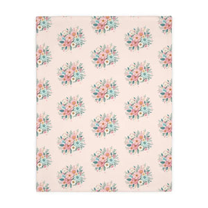 Floral Velveteen Microfiber Blanket - Cozy Home Decor Throw - Dipaliz - 40’’ × 30’’ - Blankets