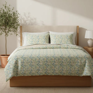Floral Vine Cotton Duvet Set – Botanical Bedding - Dipaliz - Sets