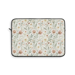 Floral Vine Laptop Sleeve Soft Pastel Botanical - Dipaliz - Bags