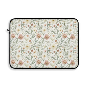 Floral Vine Laptop Sleeve Soft Pastel Botanical - Dipaliz - Bags