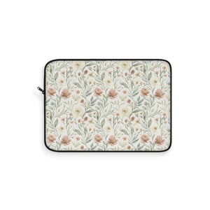 Floral Vine Laptop Sleeve Soft Pastel Botanical - Dipaliz - Bags