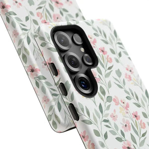 Phone Case - Floral Vine Tough - Pink Botanical Protection - Dipaliz