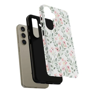 Phone Case - Floral Vine Tough - Pink Botanical Protection - Dipaliz