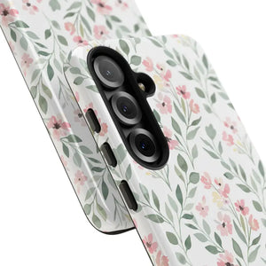 Phone Case - Floral Vine Tough - Pink Botanical Protection - Dipaliz