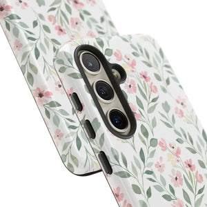 Phone Case - Floral Vine Tough - Pink Botanical Protection - Dipaliz