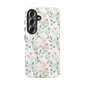 Phone Case - Floral Vine Tough - Pink Botanical Protection - Dipaliz Samsung Galaxy S25 / Matte