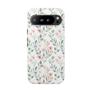 Phone Case - Floral Vine Tough - Pink Botanical Protection - Dipaliz Google Pixel 9 Pro Xl / Glossy