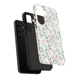 Phone Case - Floral Vine Tough - Pink Botanical Protection - Dipaliz