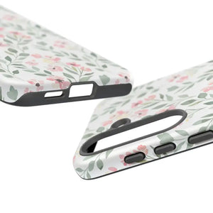 Phone Case - Floral Vine Tough - Pink Botanical Protection - Dipaliz