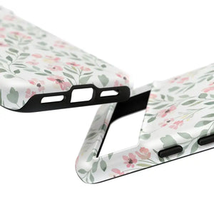 Phone Case - Floral Vine Tough - Pink Botanical Protection - Dipaliz