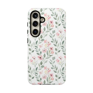 Phone Case - Floral Vine Tough - Pink Botanical Protection - Dipaliz